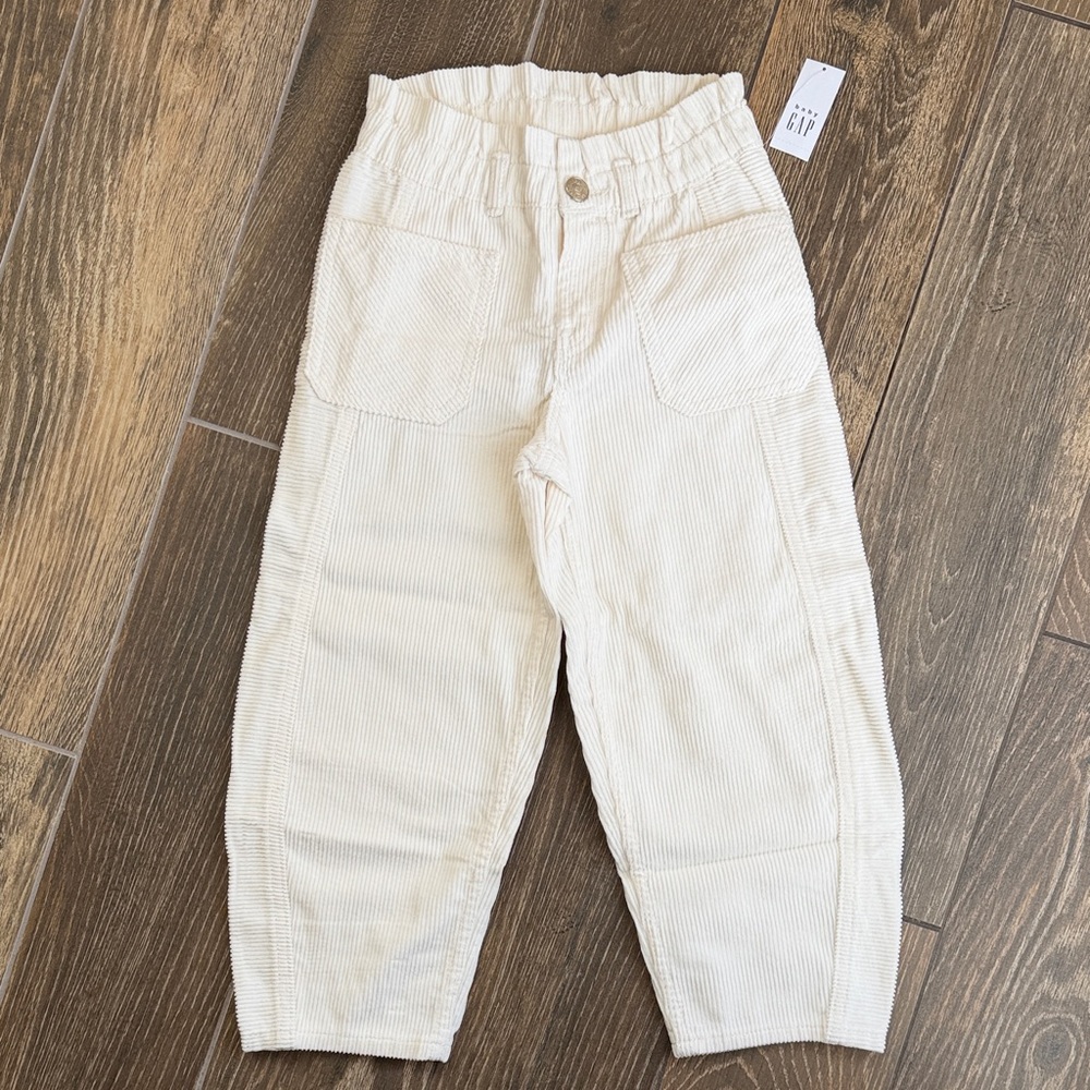 Gap Kids Girls’ Ivory Corduroy Horseshoe Pants—5 - Picture 2 of 10
